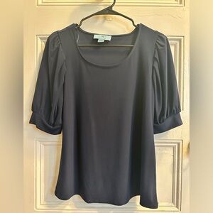 CeCe navy blue top size S